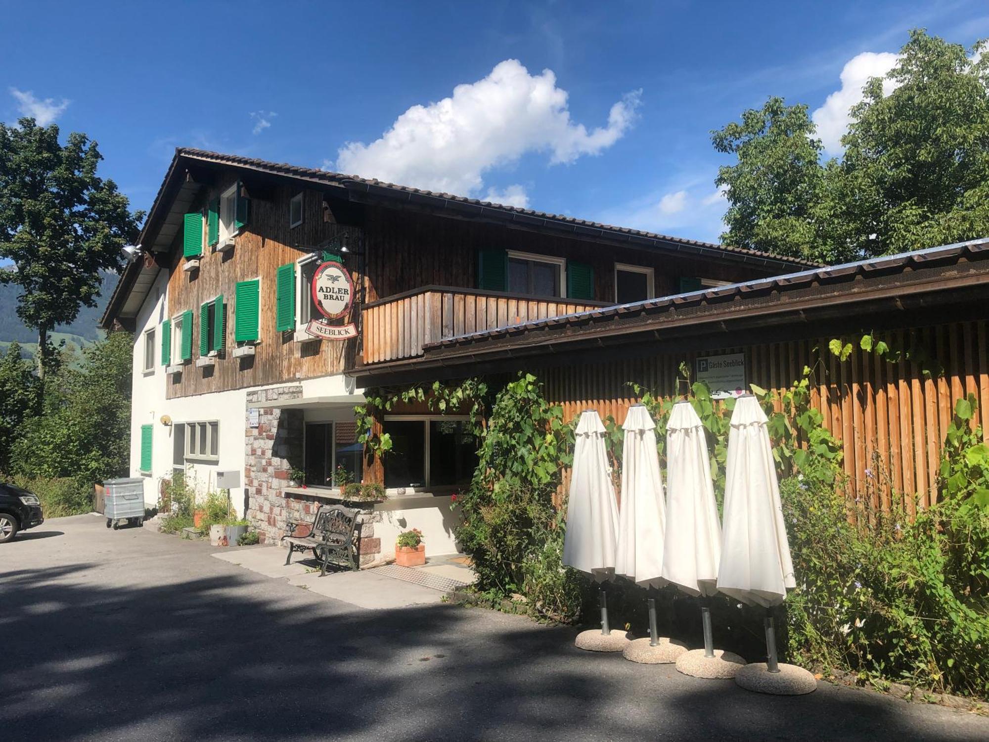 Hotel Cafe Seeblick Filzbach Exterior foto